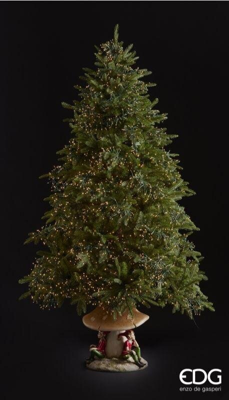 EDG Enzo De Gasperi Albero di Natale Pino Spark H 210 Cm D 141 Cm 6.670 Led Verde