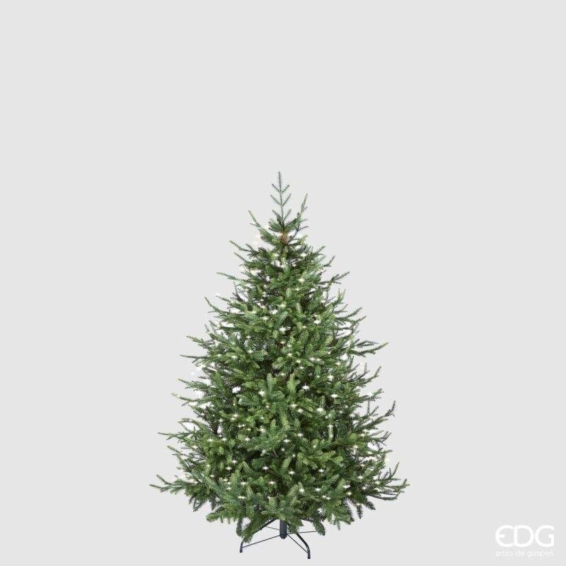 EDG Enzo De Gasperi Albero di Natale Pino Luxury H 180 Cm D 136 Cm con 3.000 Led Verde