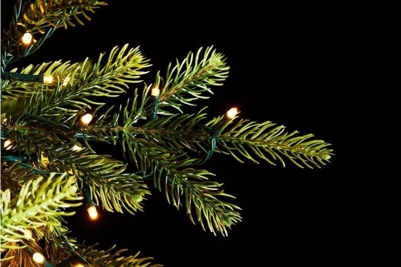 EDG Enzo De Gasperi Albero di Natale Pino Luxury H 180 Cm D 136 Cm con 3.000 Led Verde