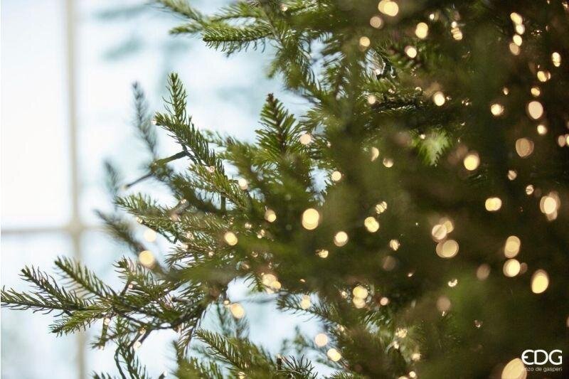 EDG Enzo De Gasperi Albero di Natale Pino Luxury H 210 Cm D 142 Cm con 4.000 Led Verde
