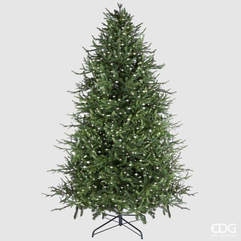 EDG Enzo De Gasperi Albero di Natale Pino Luxury H 300 Cm D 186 Cm con 7.000 Led Verde