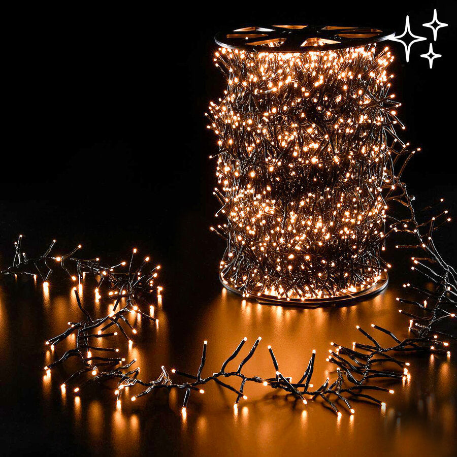 EDG Enzo De Gasperi Luci Natale MiniLed X 5.000 50 Mt Rotolo Ivory