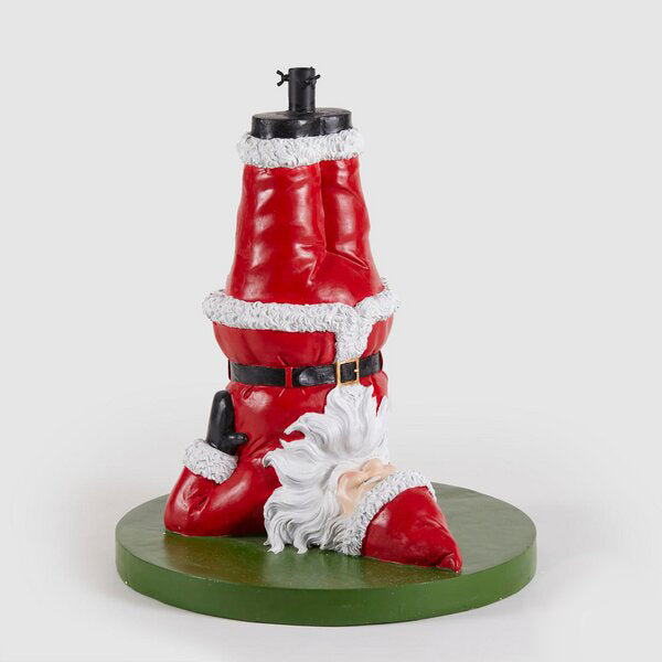 EDG Enzo De Gasperi Base Babbo-Yoga per Albero di Natale Pino H 65 Cm D 60 Cm Verde Rosso