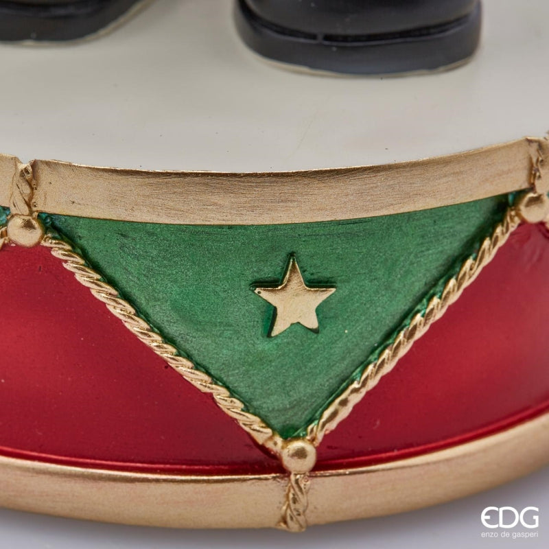 EDG Enzo De Gasperi Sferacqua Soldatino Natale con Led H 50 Cm D 13 Cm Multicolor