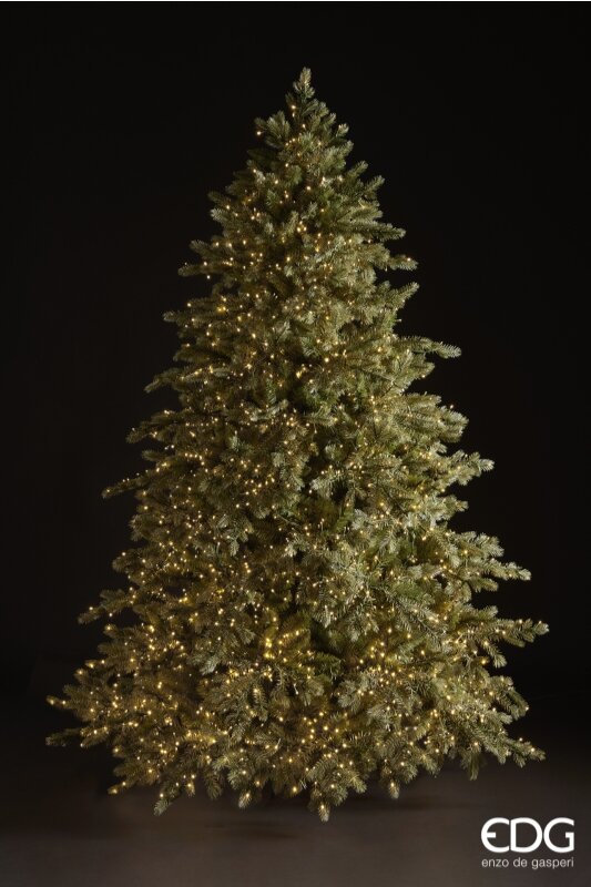 EDG Enzo De Gasperi Albero di Natale Pino Argentato 5.000 Led H 240 Cm D 166 Cm Ip44