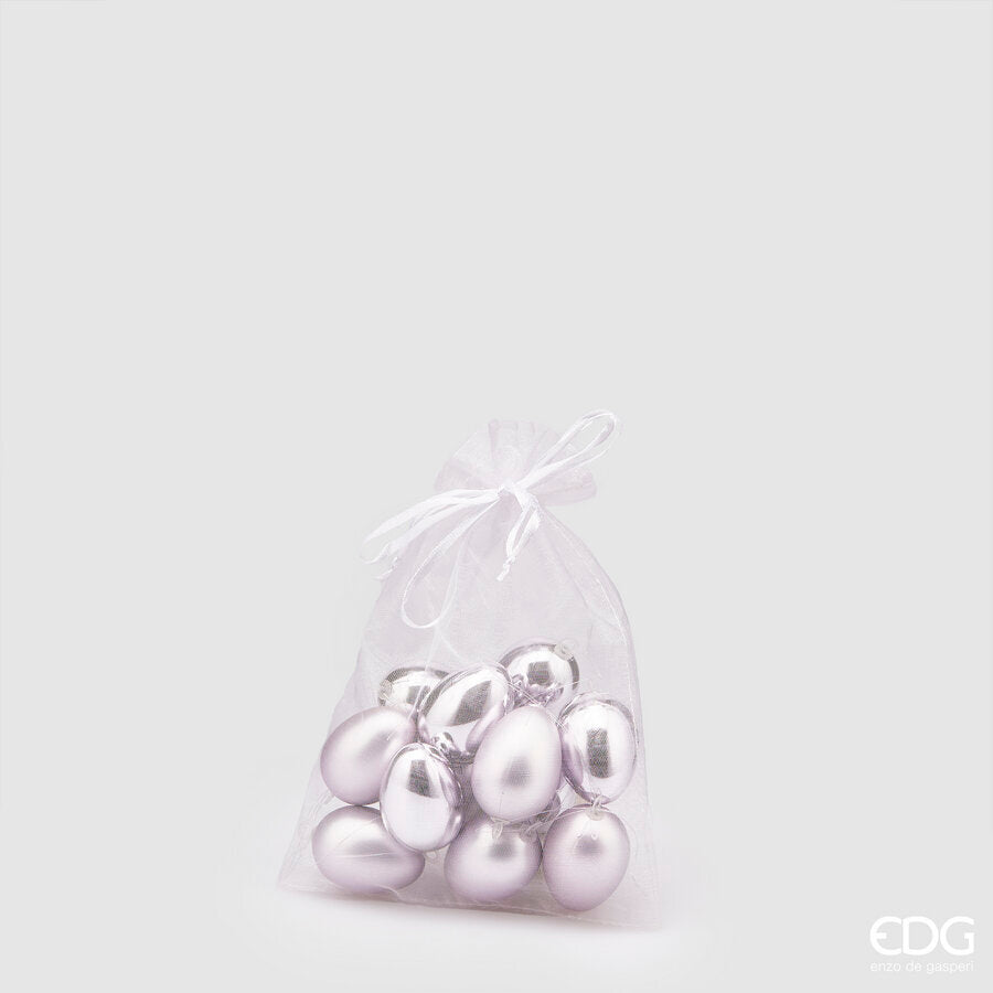 edg enzo de gasperi edg enzo de gasperi decorazione uovo chioccia opaco lucido cf 12 pz h 4 cm lavanda ean 8059824244840