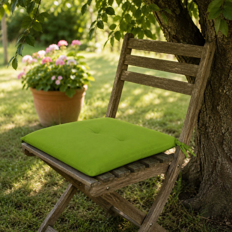 L'Arcolaio Cuscino Antimacchia per Sedia Verde 40x40 cm