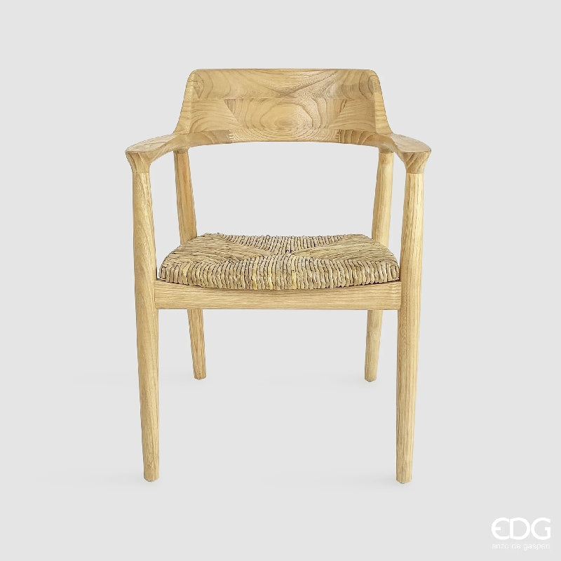 edg enzo de gasperi edg enzo de gasperi sedia in sungkai h 80 cm l 50 cm l 55 cm natural brown ean 8059824335838
