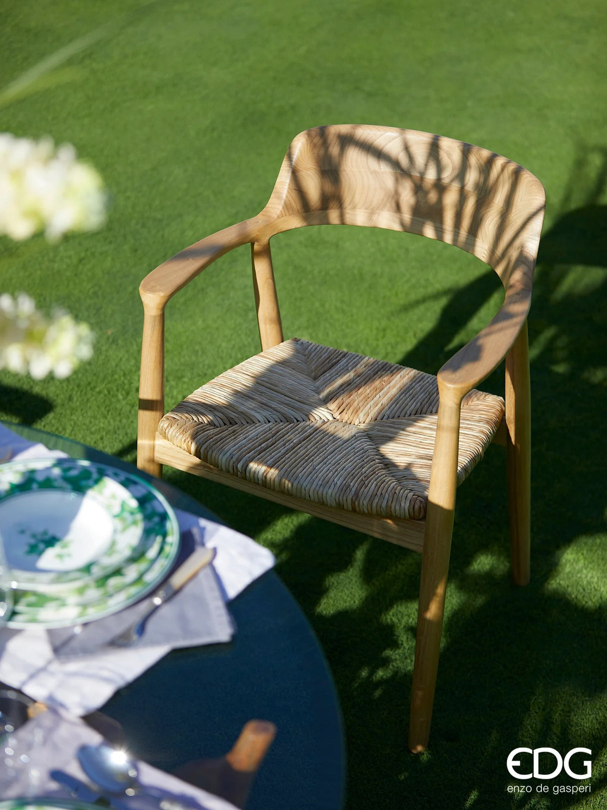 edg enzo de gasperi edg enzo de gasperi sedia in sungkai h 80 cm l 50 cm l 55 cm natural brown ean 8059824335838