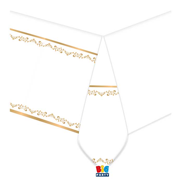 big party big party tovaglia classic gold 140 x 270 cm plastica ean 8020834752458