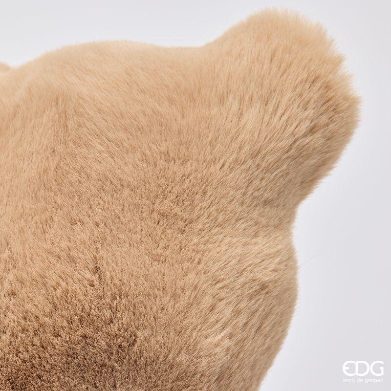 EDG Enzo De Gasperi Cuscino Furry Hazelnut 45x45 cm – Idea Regalo Natale