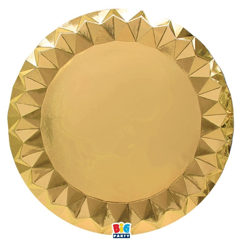 Big Party 6 Sottopiatti Diamant cm.32 Oro Metal