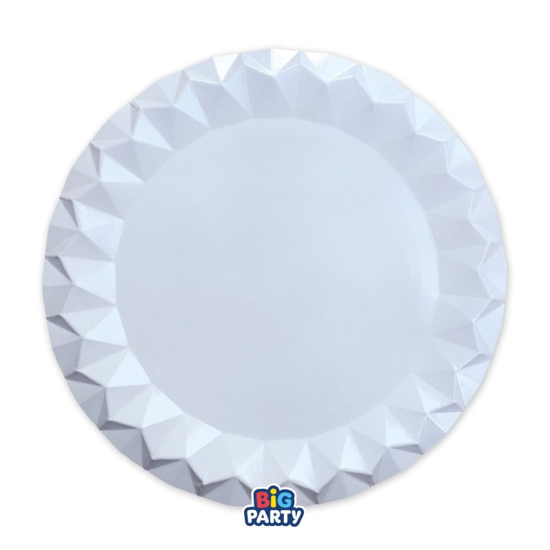 Big Party 6 Sottopiatti Diamant cm.32 Bianco