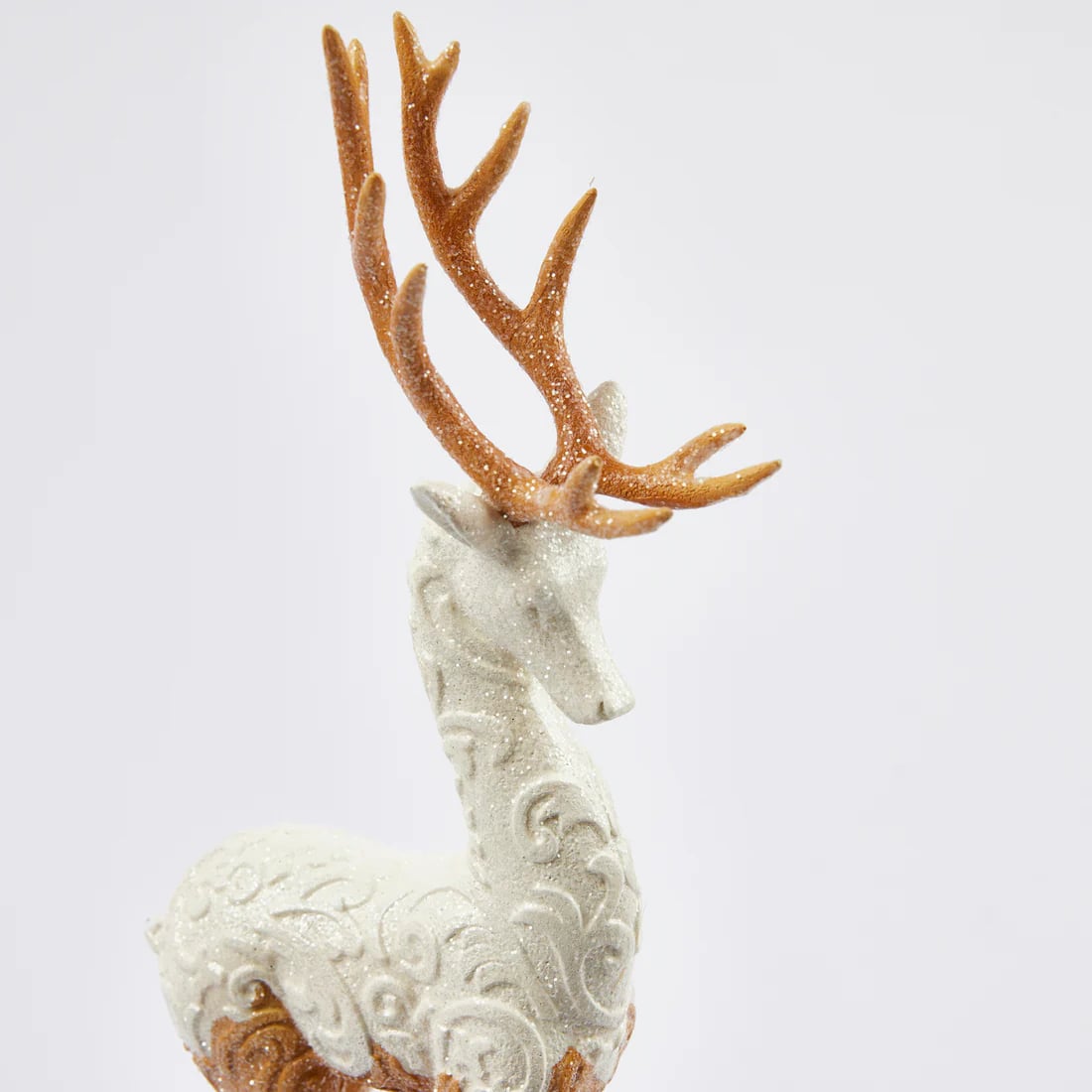 EDG Enzo De Gasperi Decoro Natale Renna Marzapane H 46 Cm Hazelnut