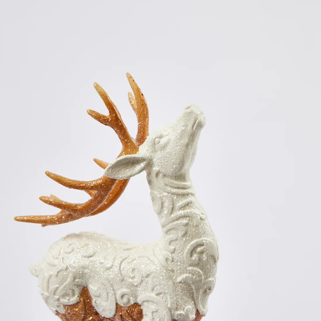 EDG Enzo De Gasperi Decoro Natale Renna Marzapane H 38 Cm Hazelnut