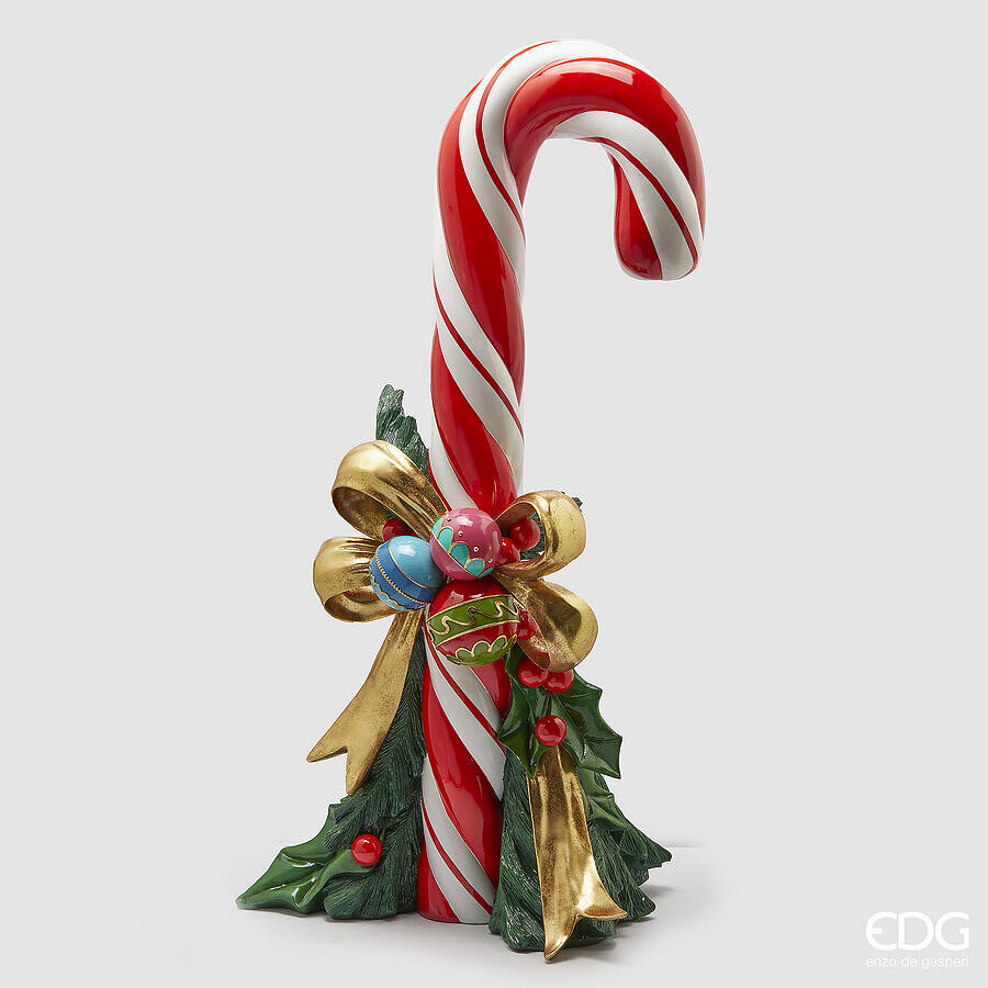 EDG Enzo De Gasperi Decoro Natale Candycane H 137 Cm L 66 Cm L 51 Cm Green Red