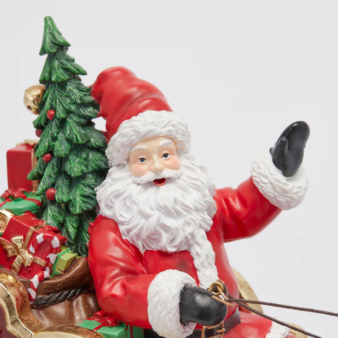 EDG Enzo De Gasperi Decoro Babbo Natale con Slitta H 39 Cm L 57 Cm L 17 Multicolor