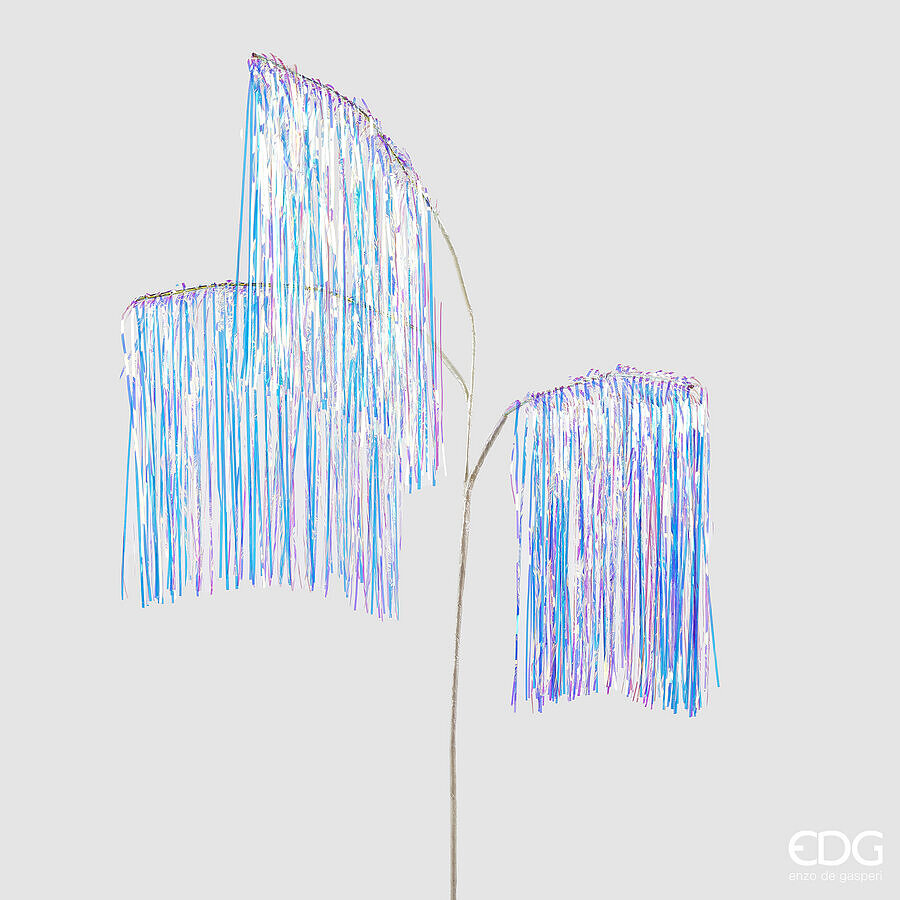 EDG Enzo De Gasperi Decoro Natale Frange Ramo X 3 H 103 Natural