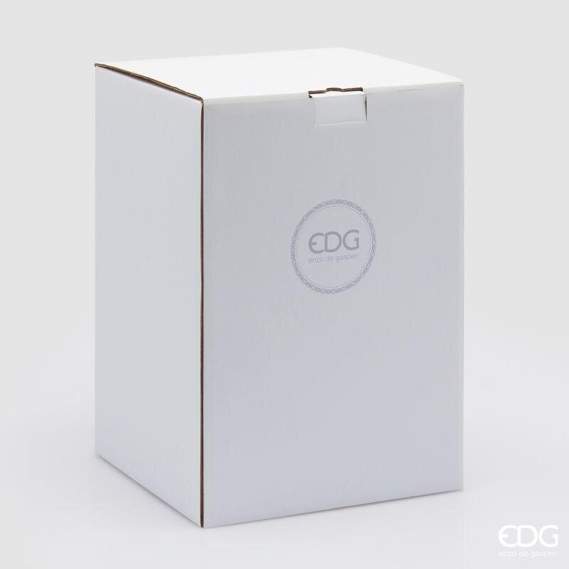 EDG Enzo De Gasperi Carillon Babbo Natale con Slitta H17 Ø8,5 cm Verde Rosso – Decorazione di Natale