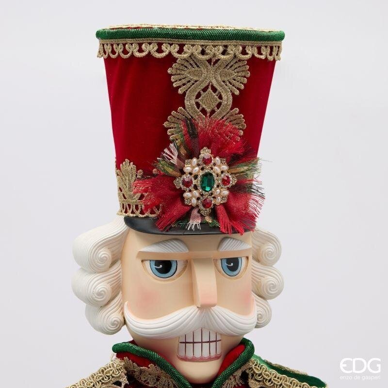 EDG Enzo De Gasperi Decoro Soldatino Green Red H96 cm – Decorazione di Natale