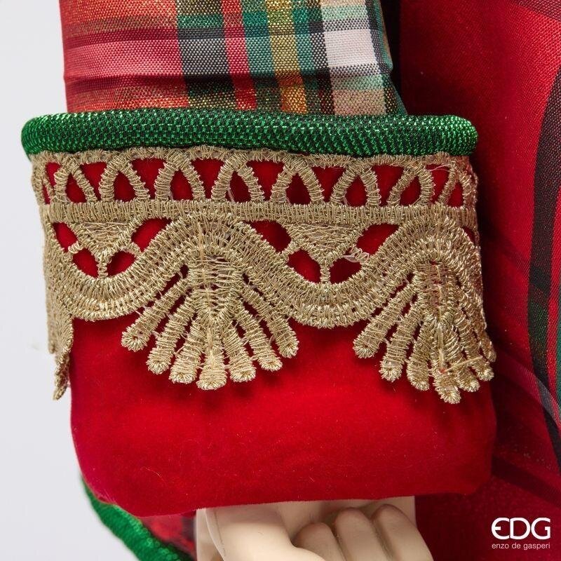 EDG Enzo De Gasperi Decoro Soldatino Green Red H96 cm – Decorazione di Natale