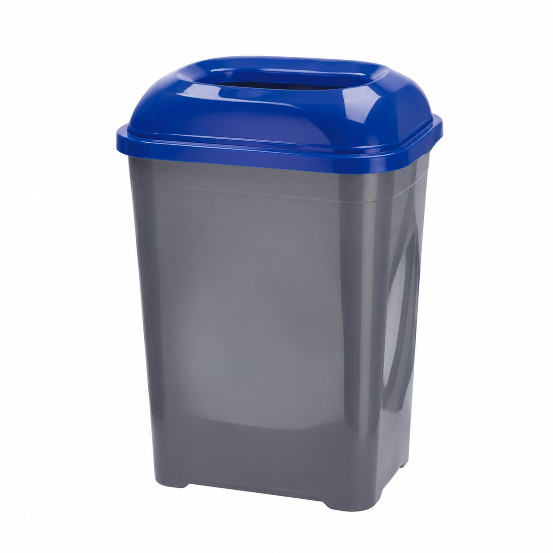 Ad Trend Contenitore per Raccolta Differenziata Carta in Plastica 50 Litri 42x32xH62 cm – Pattumiera per Rifiuti e Riciclo per Casa e Ufficio