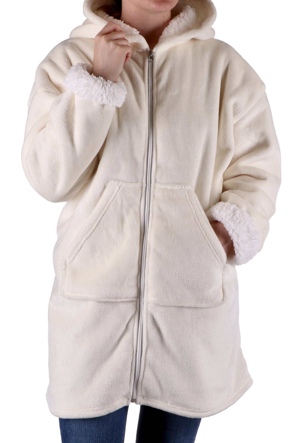 regalo italiano regalo italiano felpa natale plaid flanella sherpa ass bianco grigio marrone 1 pz ean 8021785858640