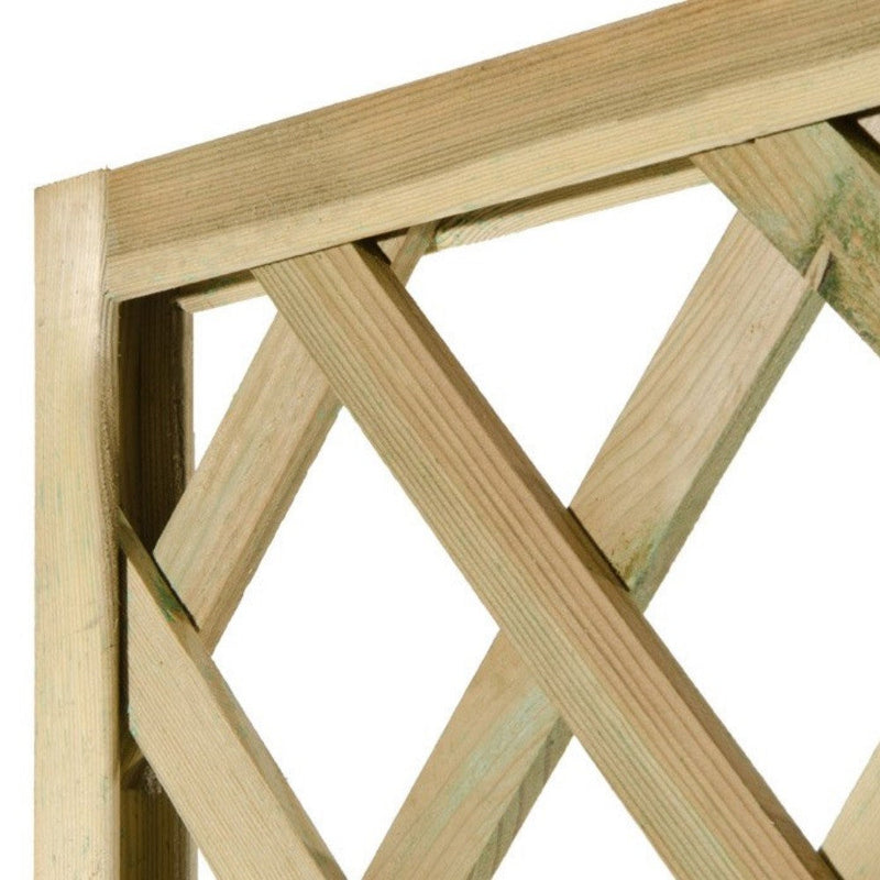 L'Arcolaio Griglia Legno Garden Rettangolare Legno Impregnato 100x200cm