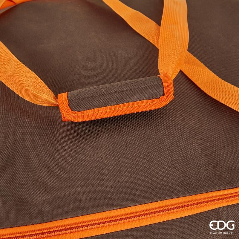 EDG Enzo De Gasperi Borsone per Albero di Natale H 50 Cm L 120 Cm L 38 Cm Brown