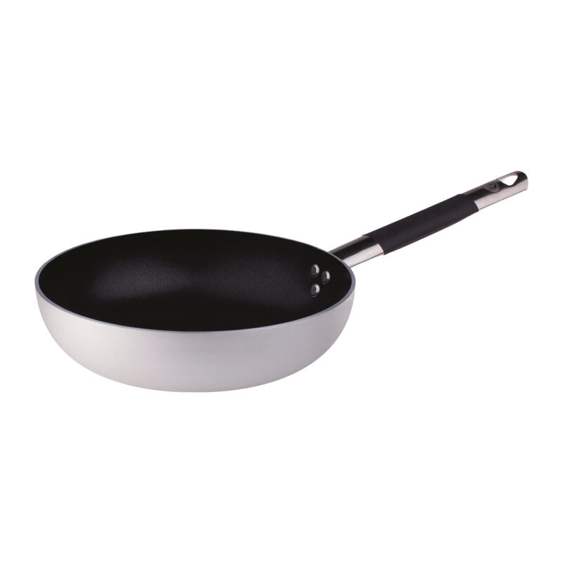 AGNELLI Padella Svasata Alta Antiaderente Alluminio con Manico Cool D 40 Cm