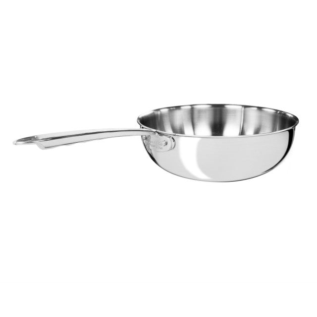 AGNELLI Padella Mantecare Aluinox 3ply Lucido con 1 Manico D 24 Cm