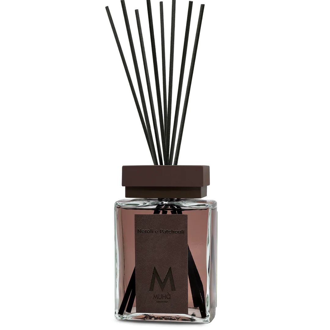 Muhà Luxe Perfume Diffusore Ambiente con Bastoncini Neroli e Patchouli 500 Ml