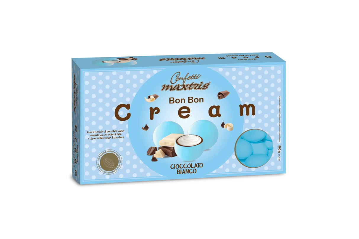 Maxtris Confetti Bon Bon Cream Blue White Chocolate 900 Gr