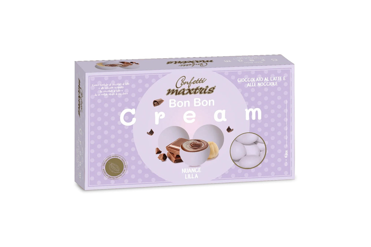 maxtris maxtris confetti bon bon cream gianduia nuance lilla 900 gr ean 8022470873573