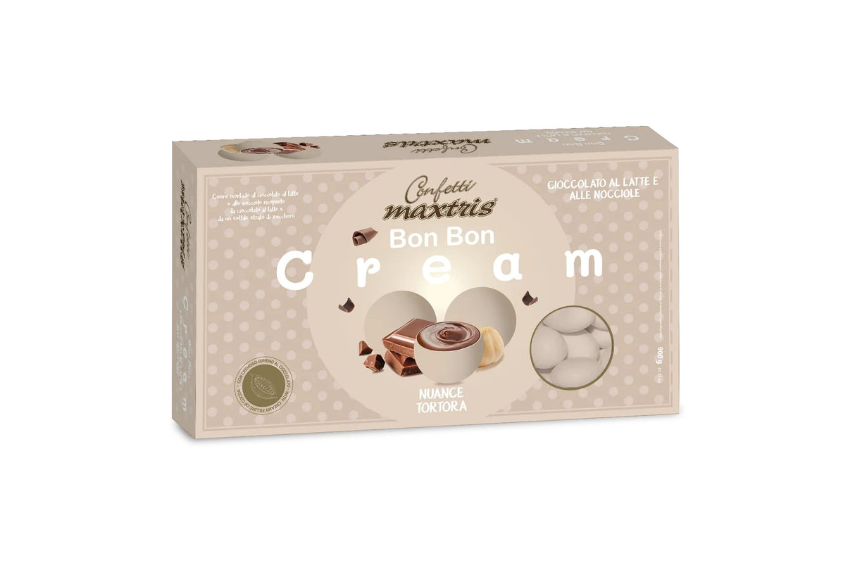 maxtris maxtris confetti bon bon cream gianduia nuance tortora 900 gr ean 8022470875409