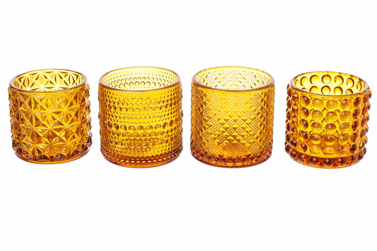 arpimex arpimex vasetti vetro portacandele d 7 cm h 68 cm marrone mix 4 pz ean 8018318579523