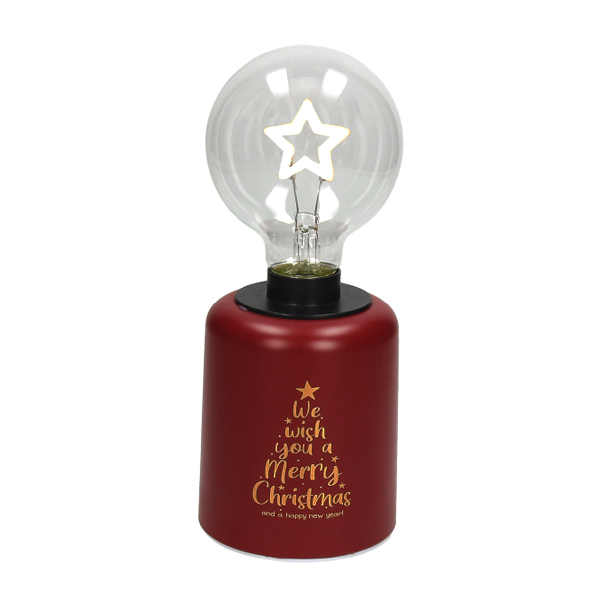 tognana tognana lampada stella natale con led h 21 cm christmas lamp rosso ean 8056444058741