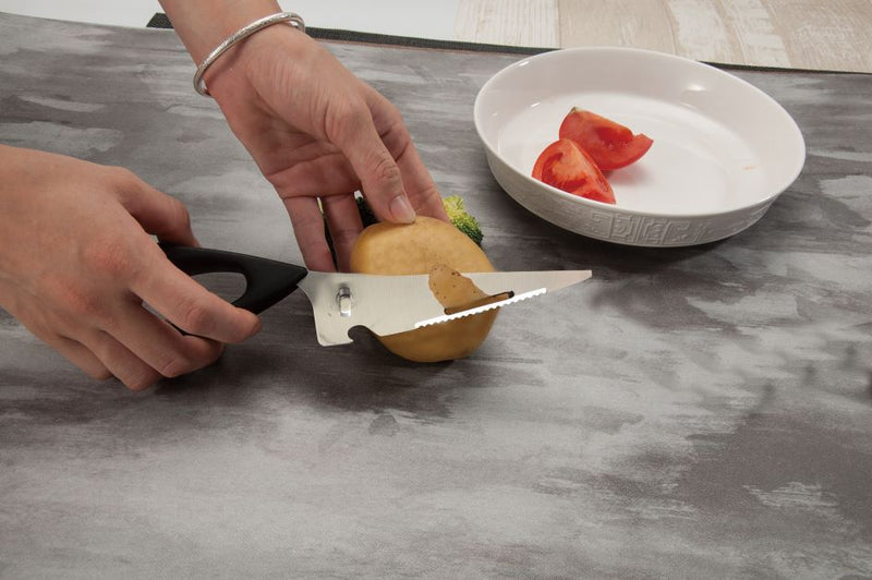 Salvinelli Forbice Santoku 25 Cm Acciaio