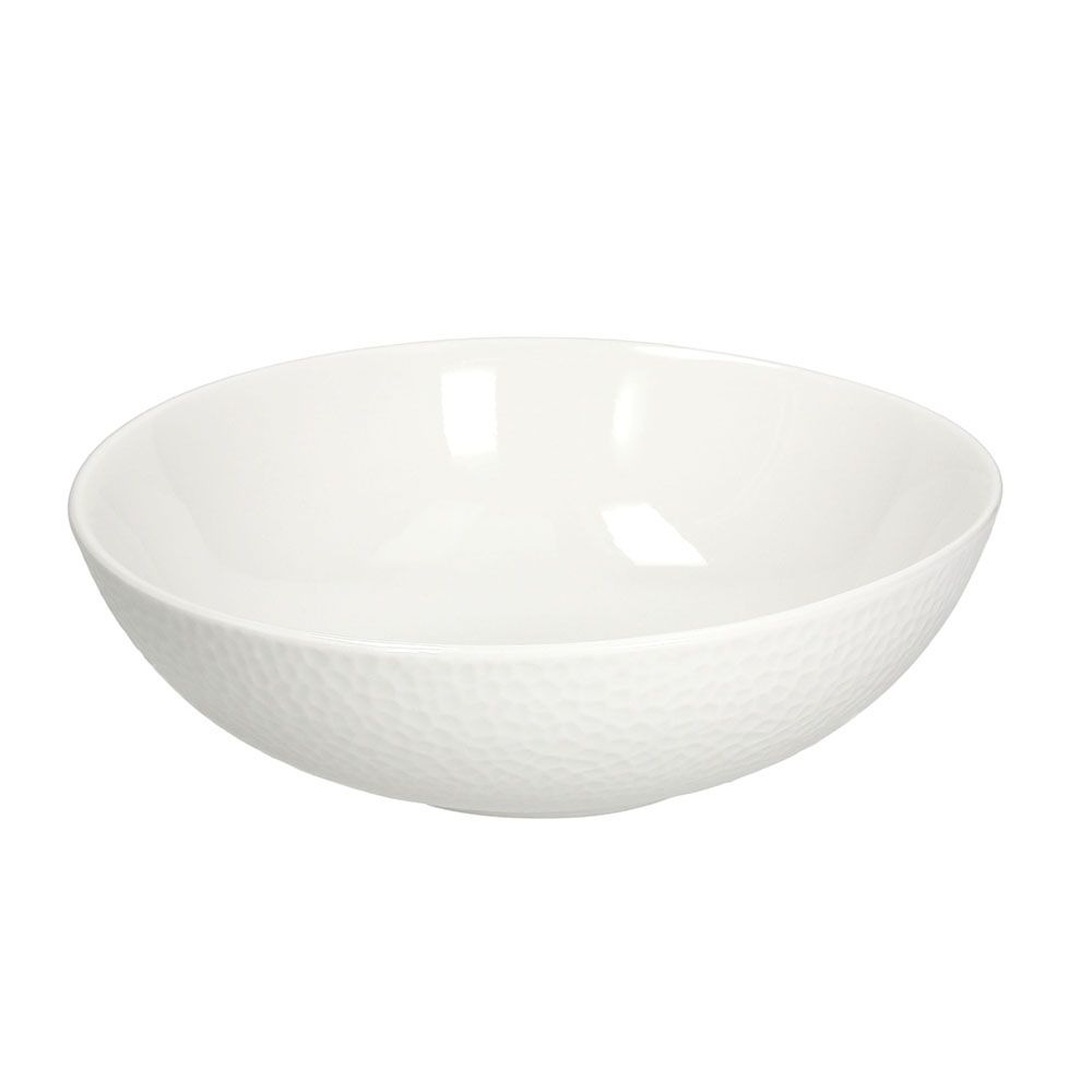 Tognana Golf Bianco Insalatiera in Porcellana Ø22 cm – Ciotola Elegante per Insalate e Contorni, Accessorio per la Tavola