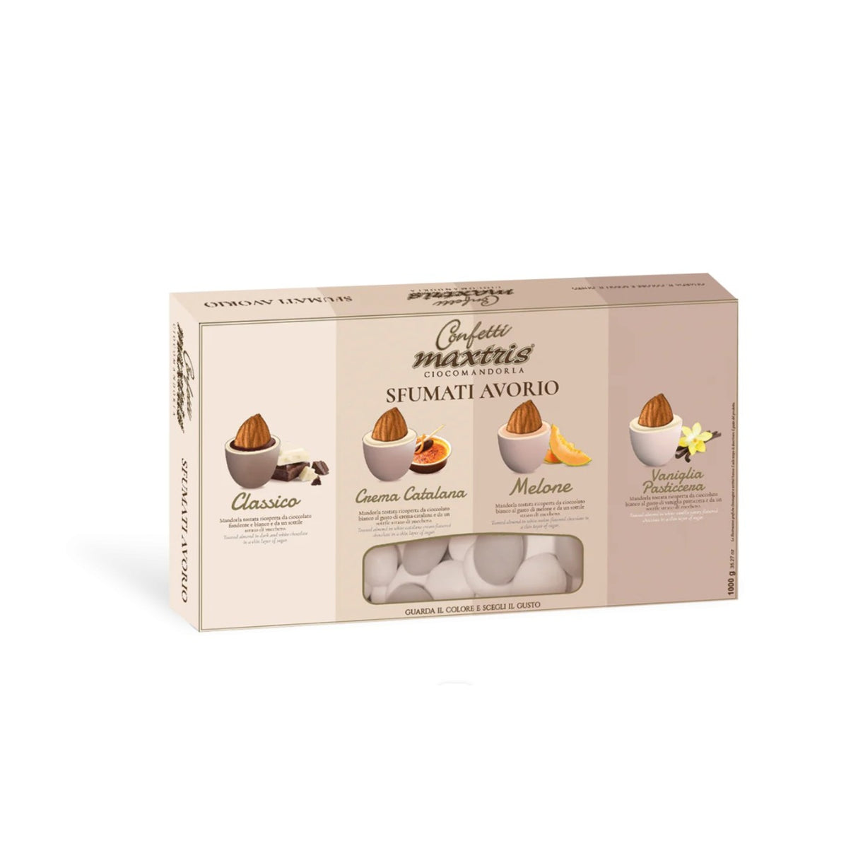 Maxtris Confetti Ciocomandorla Sfumati Avorio 1 Kg