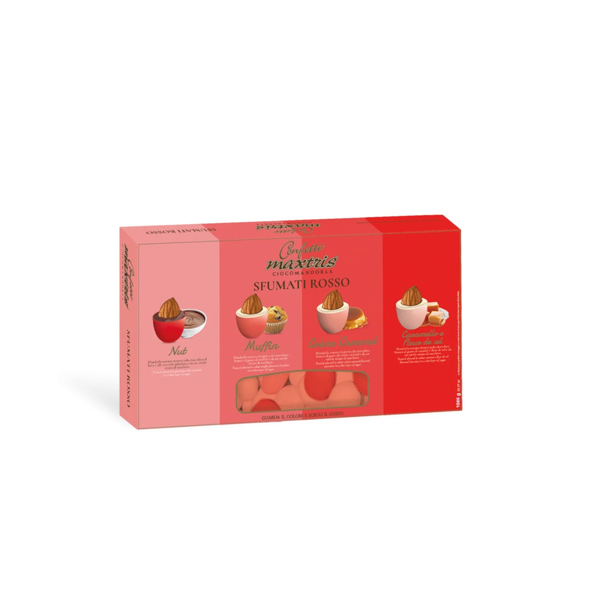Maxtris Confetti Ciocomandorla Sfumato Rosso 1 Kg