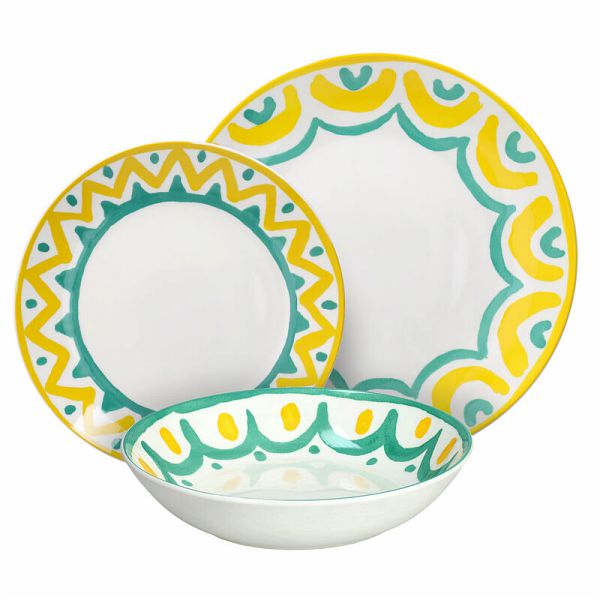 Tognana Servizio Tavola Madison Vietri 18 Pz Porcellana Multicolor