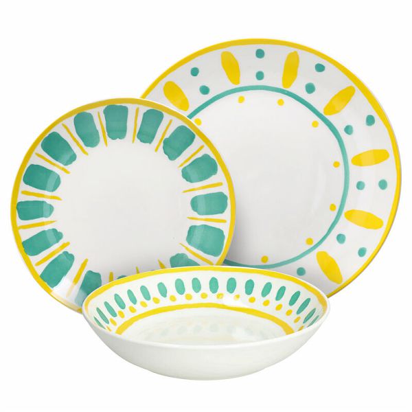 Tognana Servizio Tavola Madison Vietri 18 Pz Porcellana Multicolor