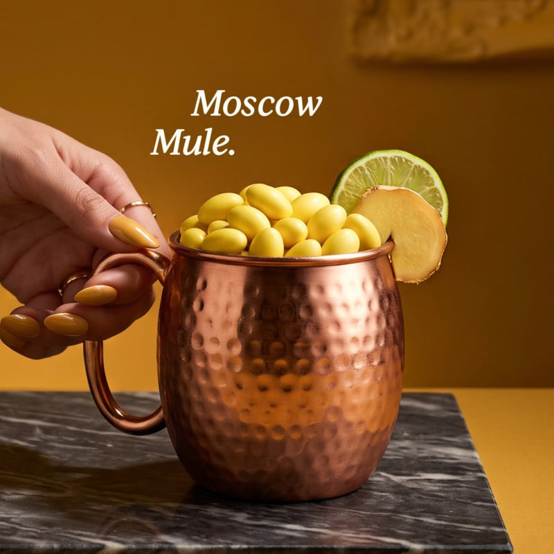 Maxtris Confetti Mixology Moscow Mule 500 g – Confetti Gialli al Cioccolato Bianco con Ripieno al Gusto Moscow Mule per Feste ed Eventi