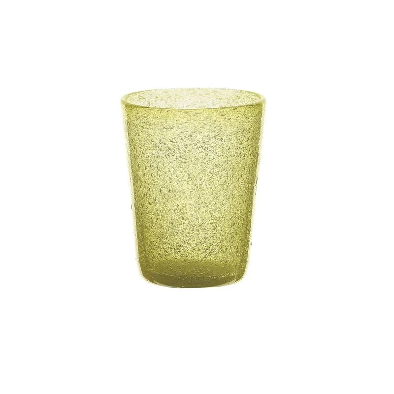 Zani Serafino Memento Tumbler Bicchiere Acqua Kiwi in Pasta di Vetro