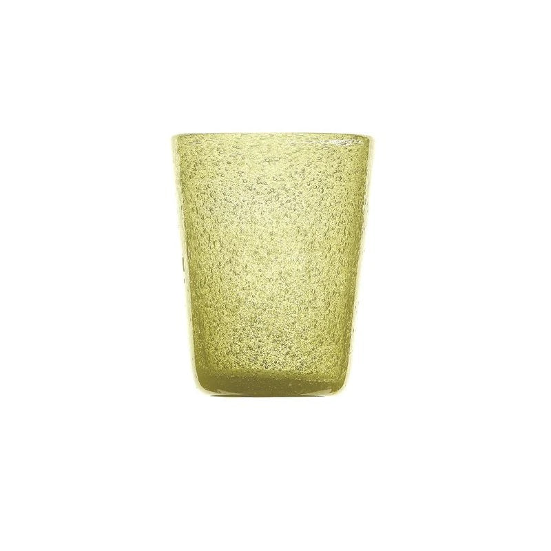 Zani Serafino Memento Tumbler Bicchiere Acqua Kiwi in Pasta di Vetro