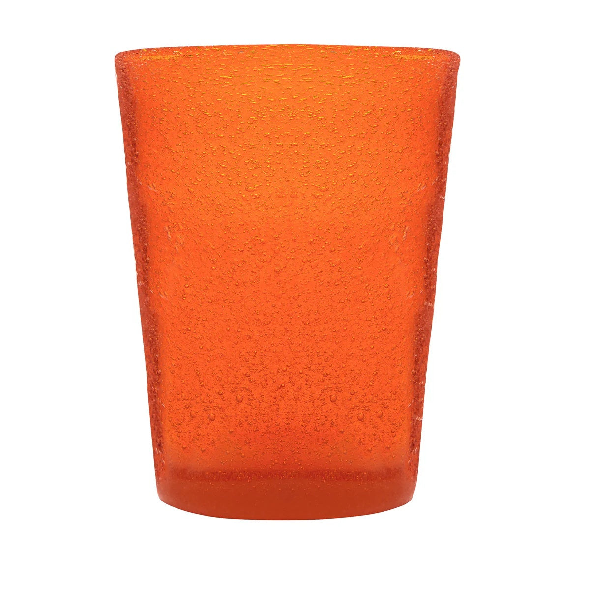 Zani Serafino Bicchiere Tumbler Acqua Arancio in Pasta di Vetro Fatto a Mano