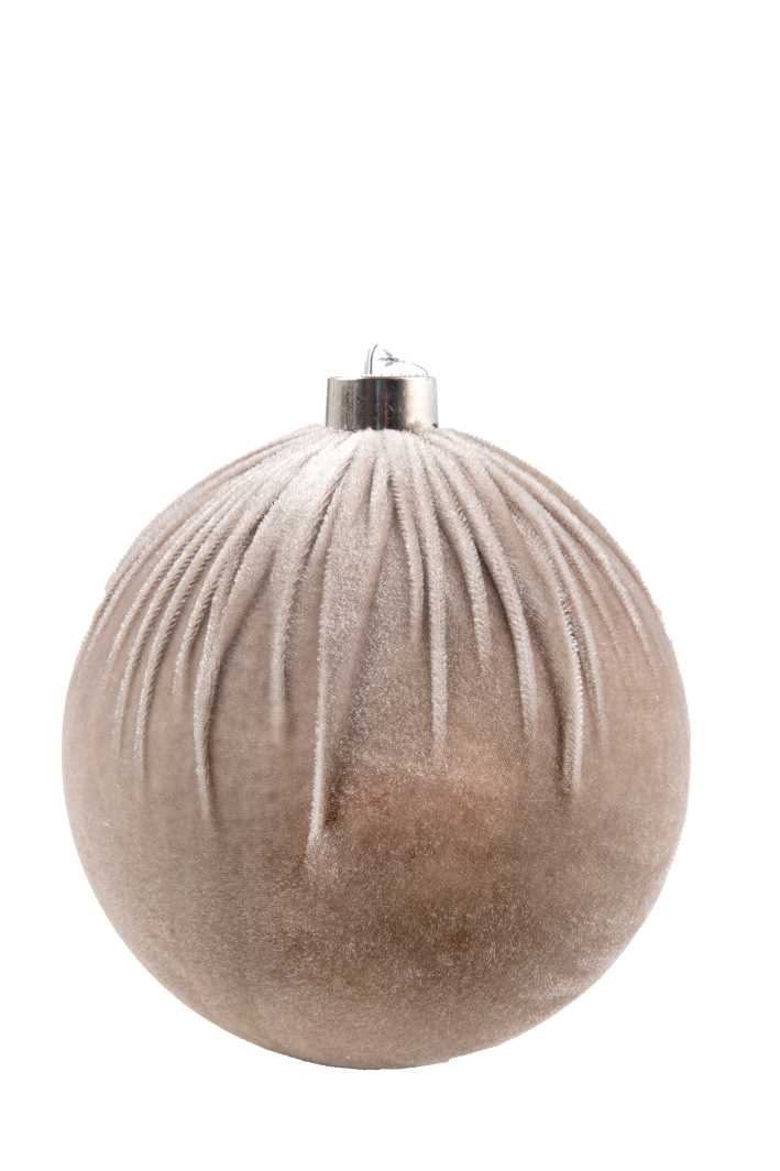 ARPIMEX Box 4 Sfere Natale Velluto D 100 Mm Cipria