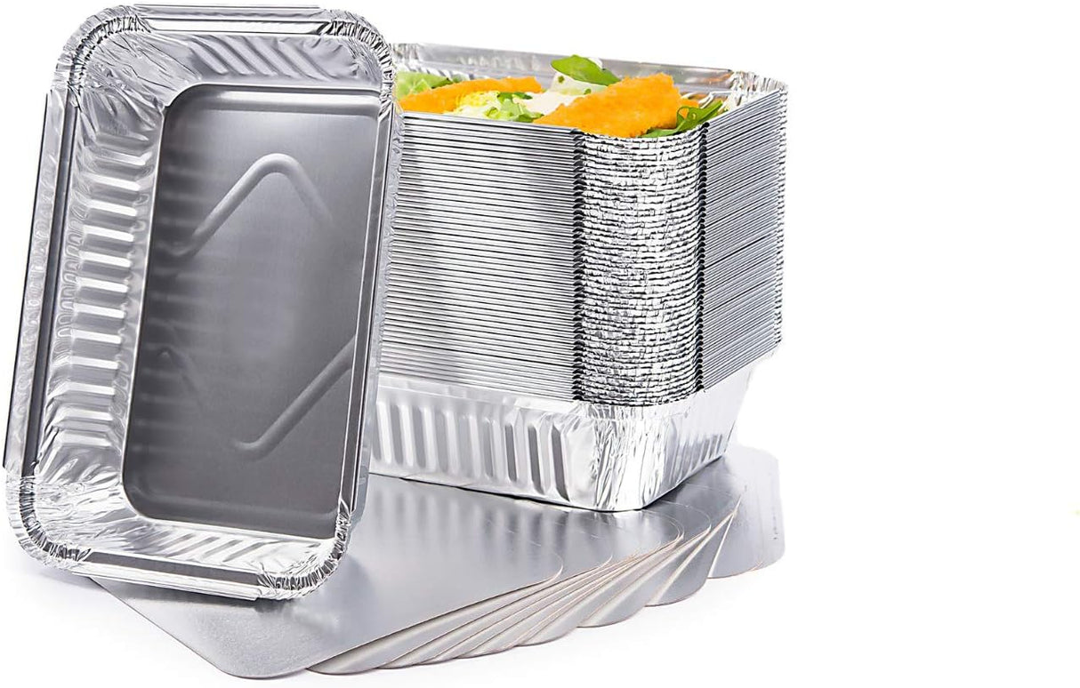 Contital Aluminum Containers R29L 4 Portions 225 x 175 Mm 100 Pcs