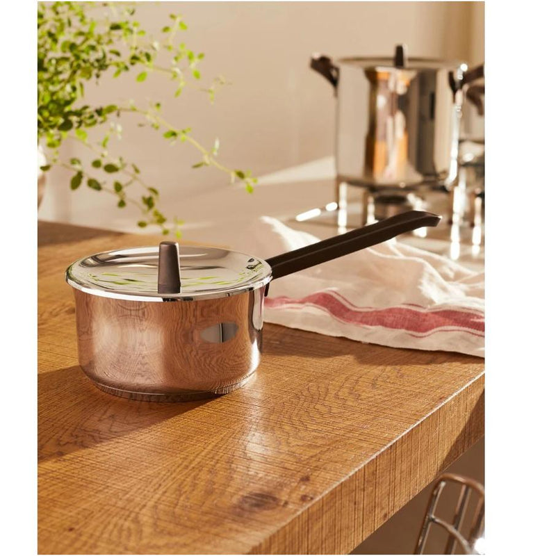 Alessi Edo Casseruola a Manico Lungo Diametro 16 cm